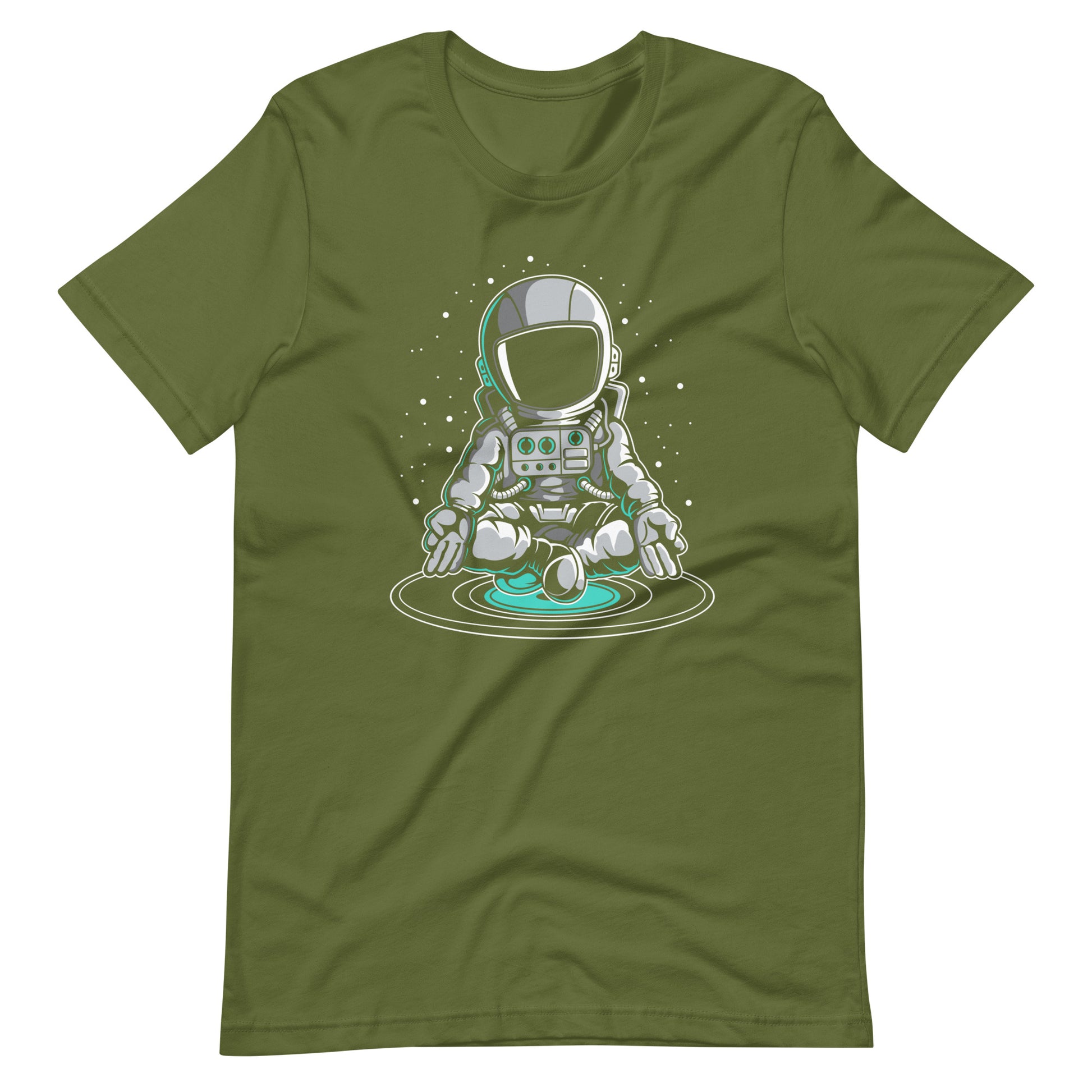 Astronaut Meditation - Men's t-shirt - Olive Front