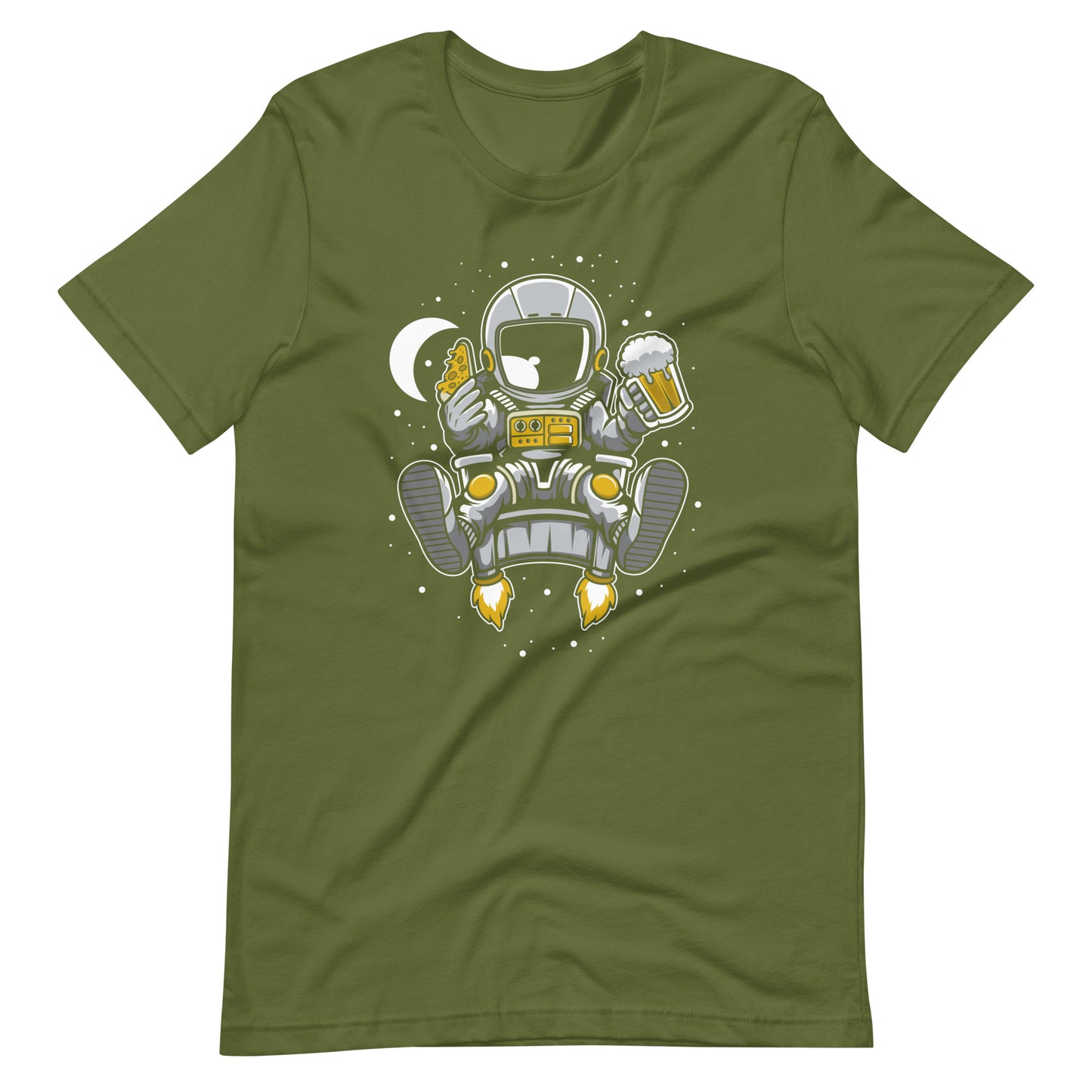 Astronaut Relax - Men's t-shirt - Olive Front