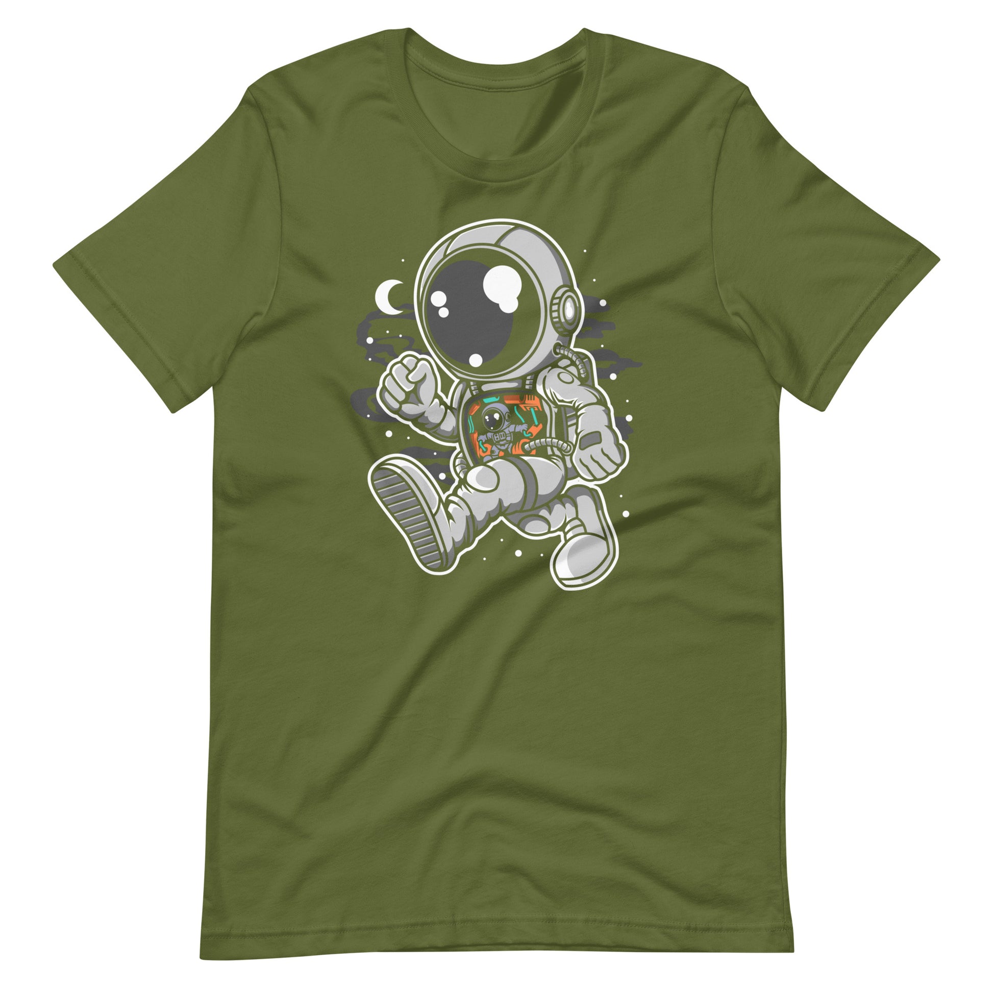 Astronaut Robotic Machine - Men's t-shirt - Olive Front