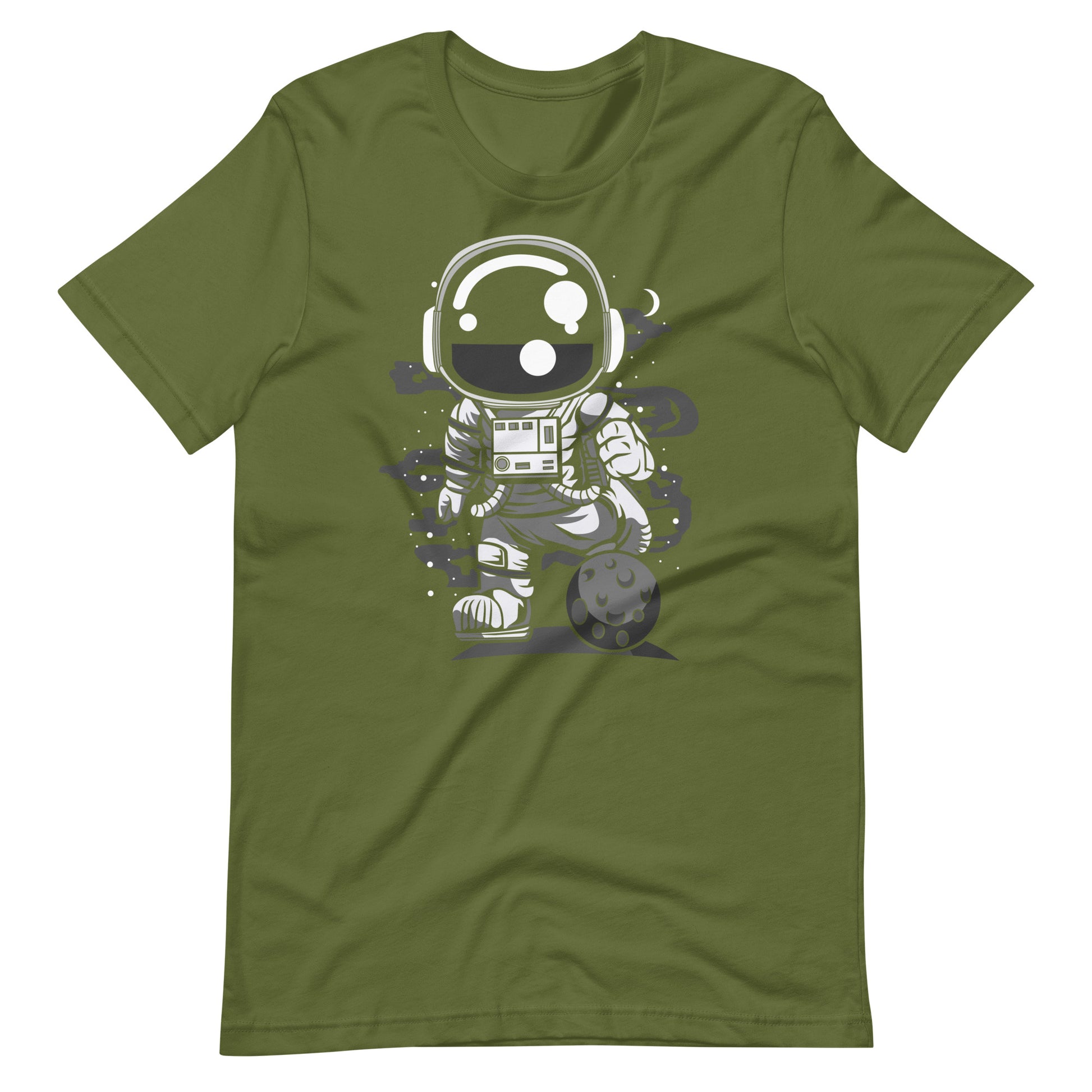 Astronaut Soccer - Men's t-shirt - Olive Front