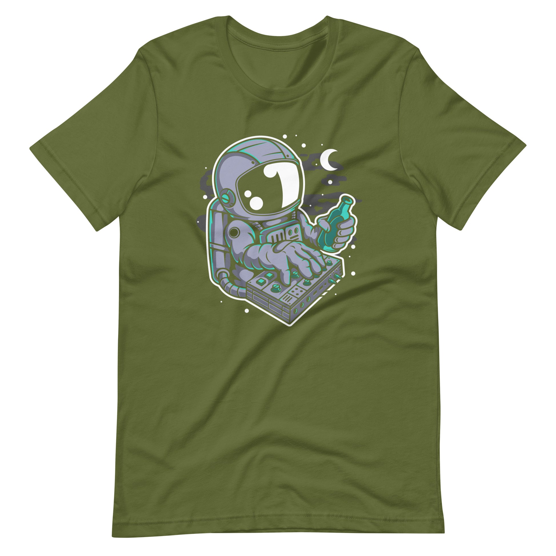 Astronaut Synth - Men's t-shirt - Olive Front