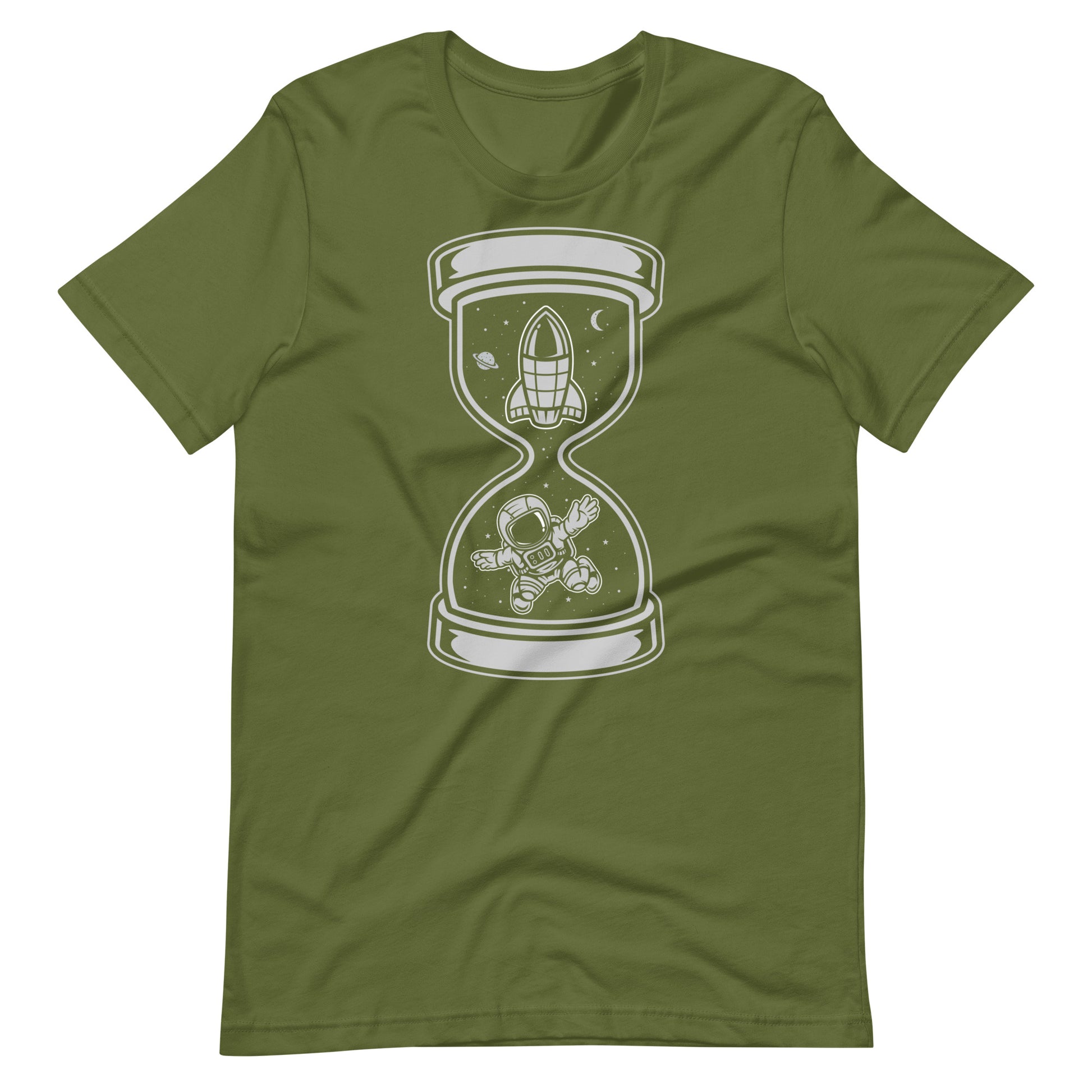 Astronaut Time - Men's t-shirt - Olive Front
