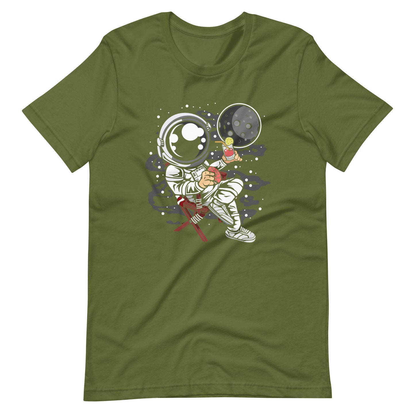 Astronaut Vacation - Men's t-shirt - Olive Front