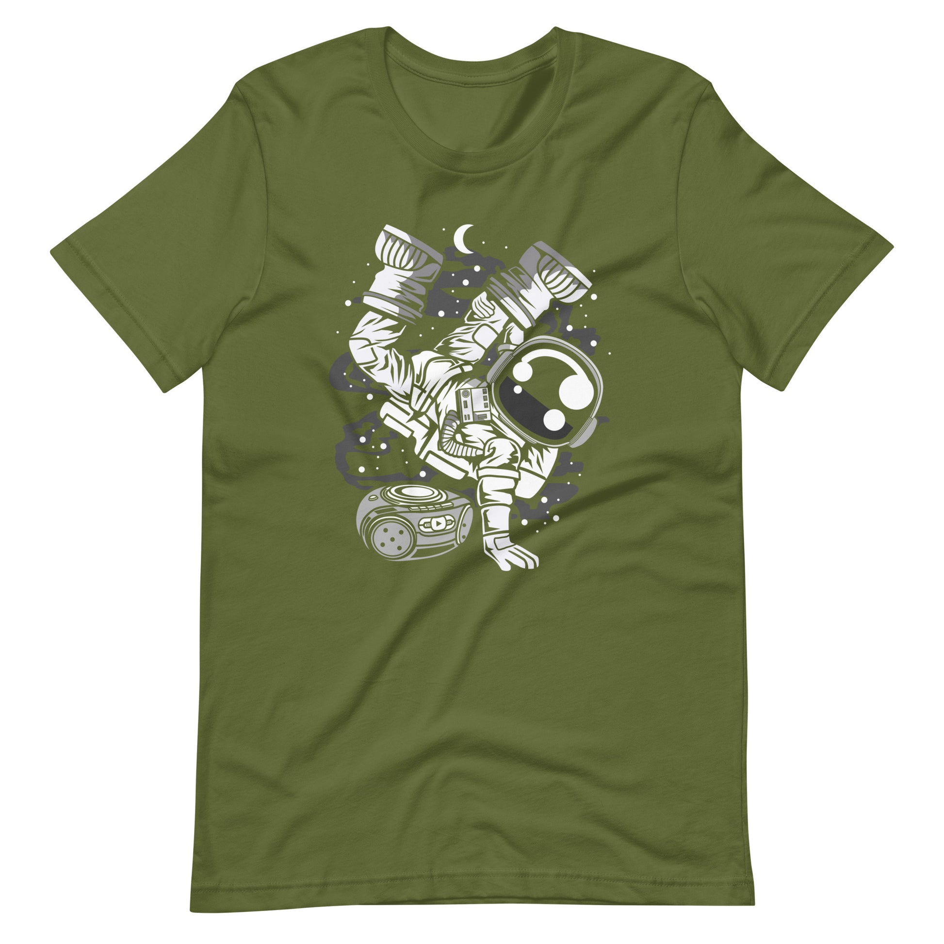 Astronaut Space Breakdance - Men's t-shirt - Olive Front