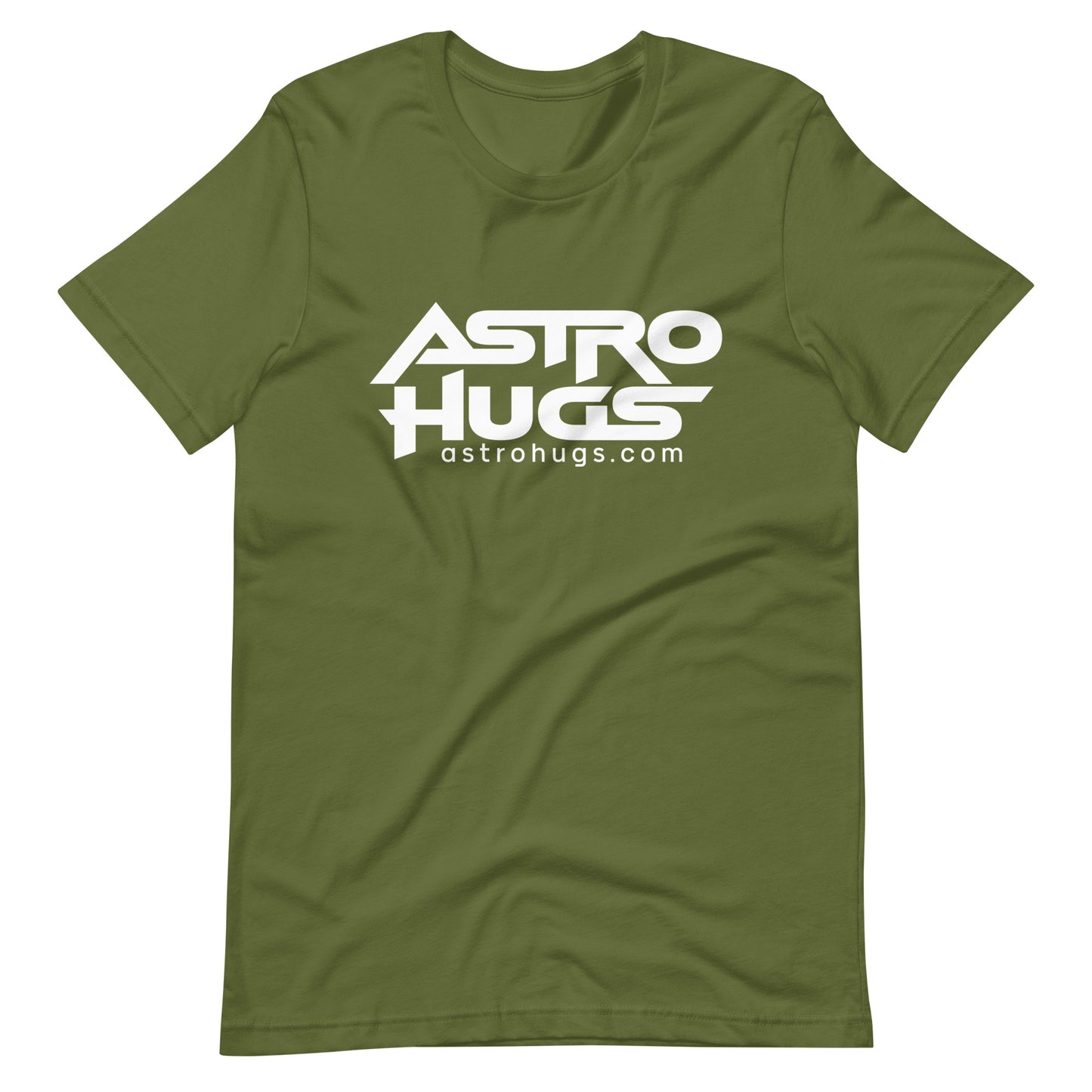 Astro Hugs White Logo - Men's t-shirt - Olive Front White Logo