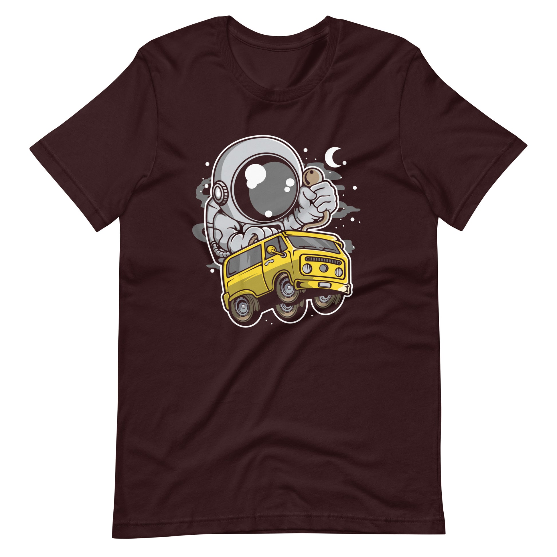 Astronaut Car Racer - Men's t-shirt - Oxblood Black Front