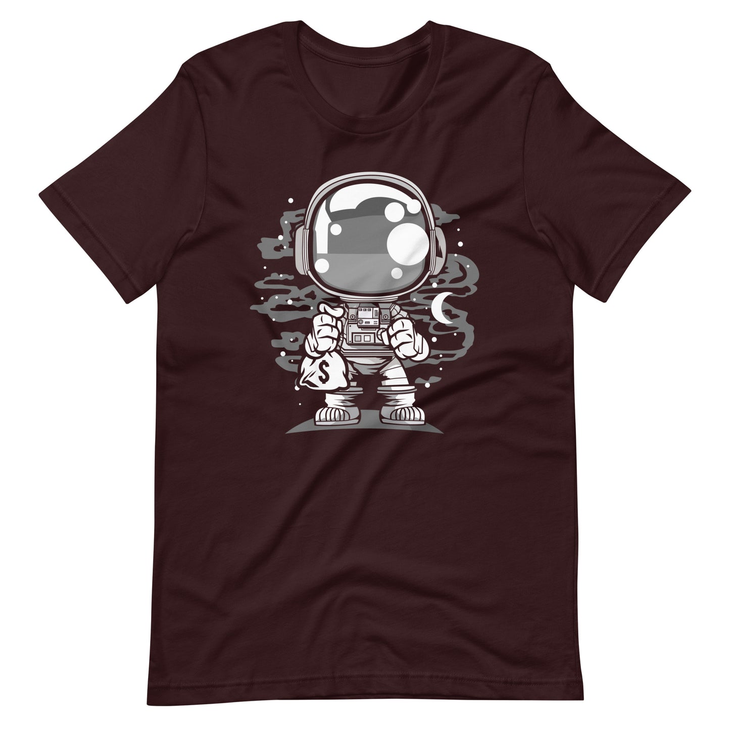 Astronaut Chibi - Men's t-shirt - Oxblood Black Front