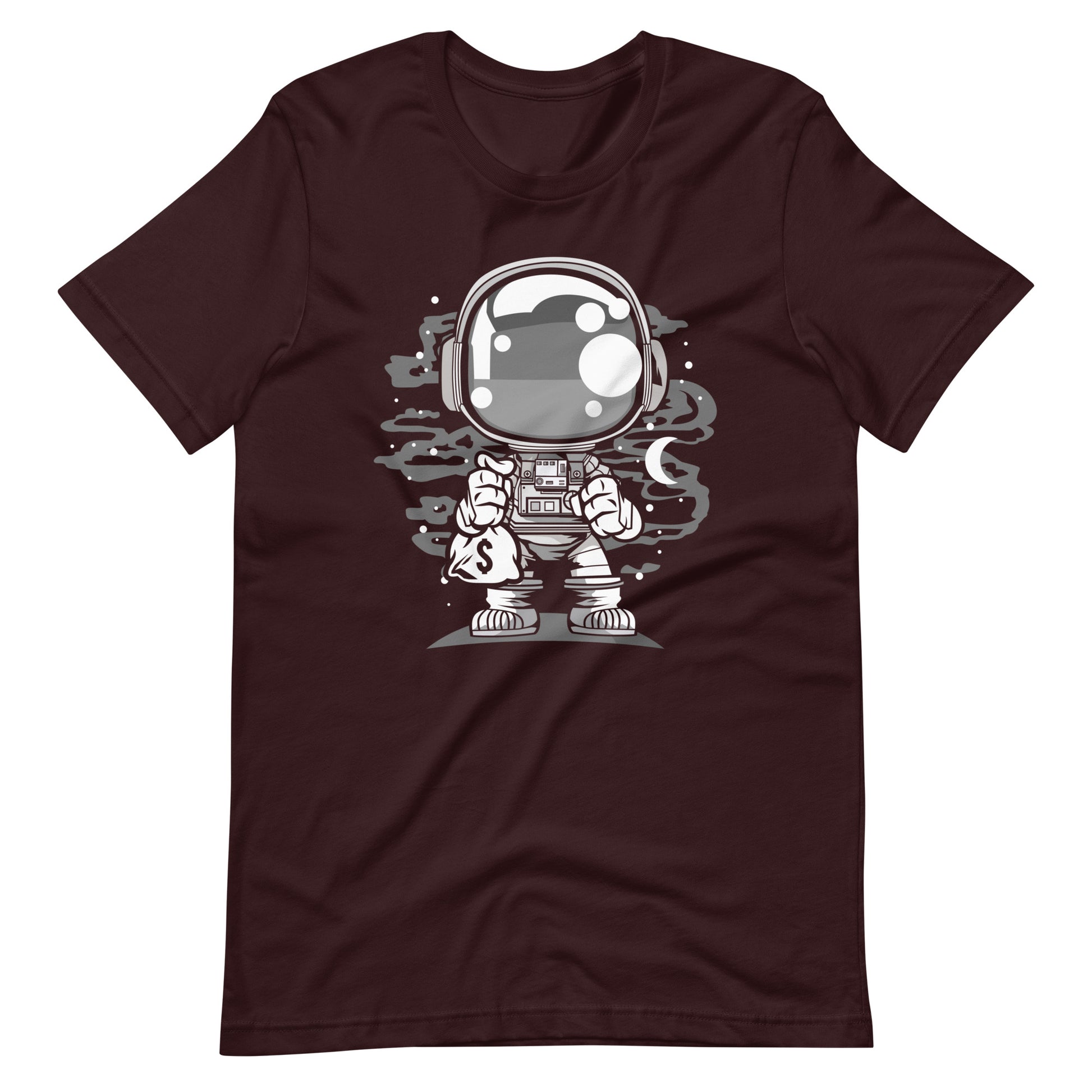 Astronaut Chibi - Men's t-shirt - Oxblood Black Front