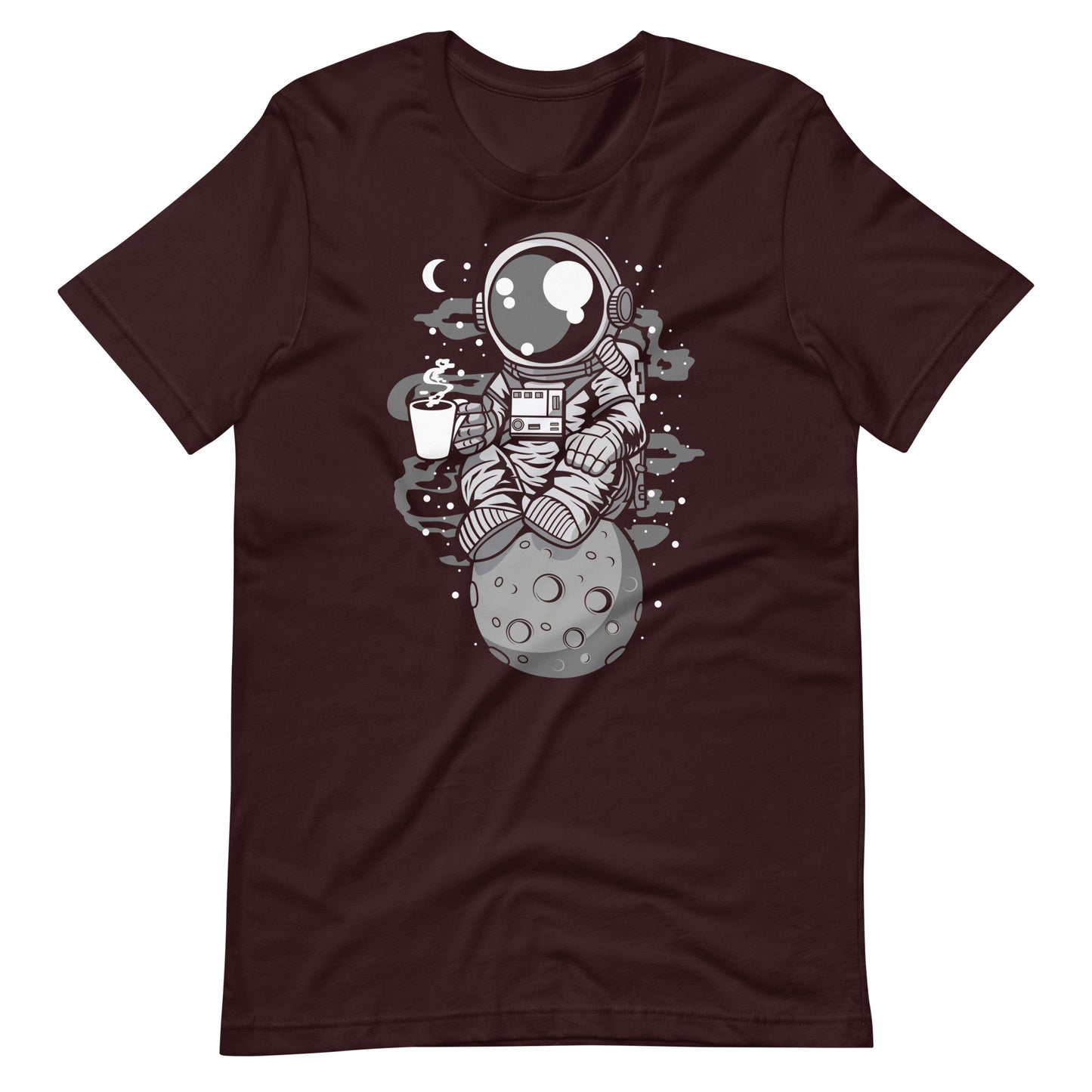 Astronaut Coffee - Men's t-shirt - Oxblood Black Front