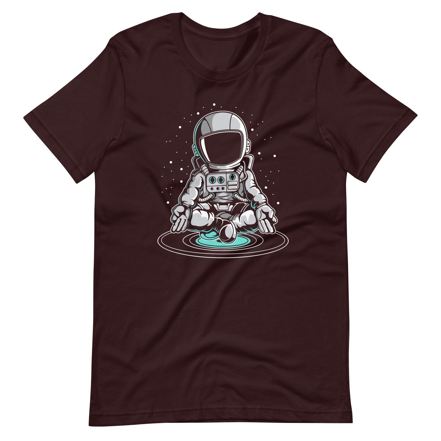 Astronaut Meditation - Men's t-shirt - Oxblood Black Front