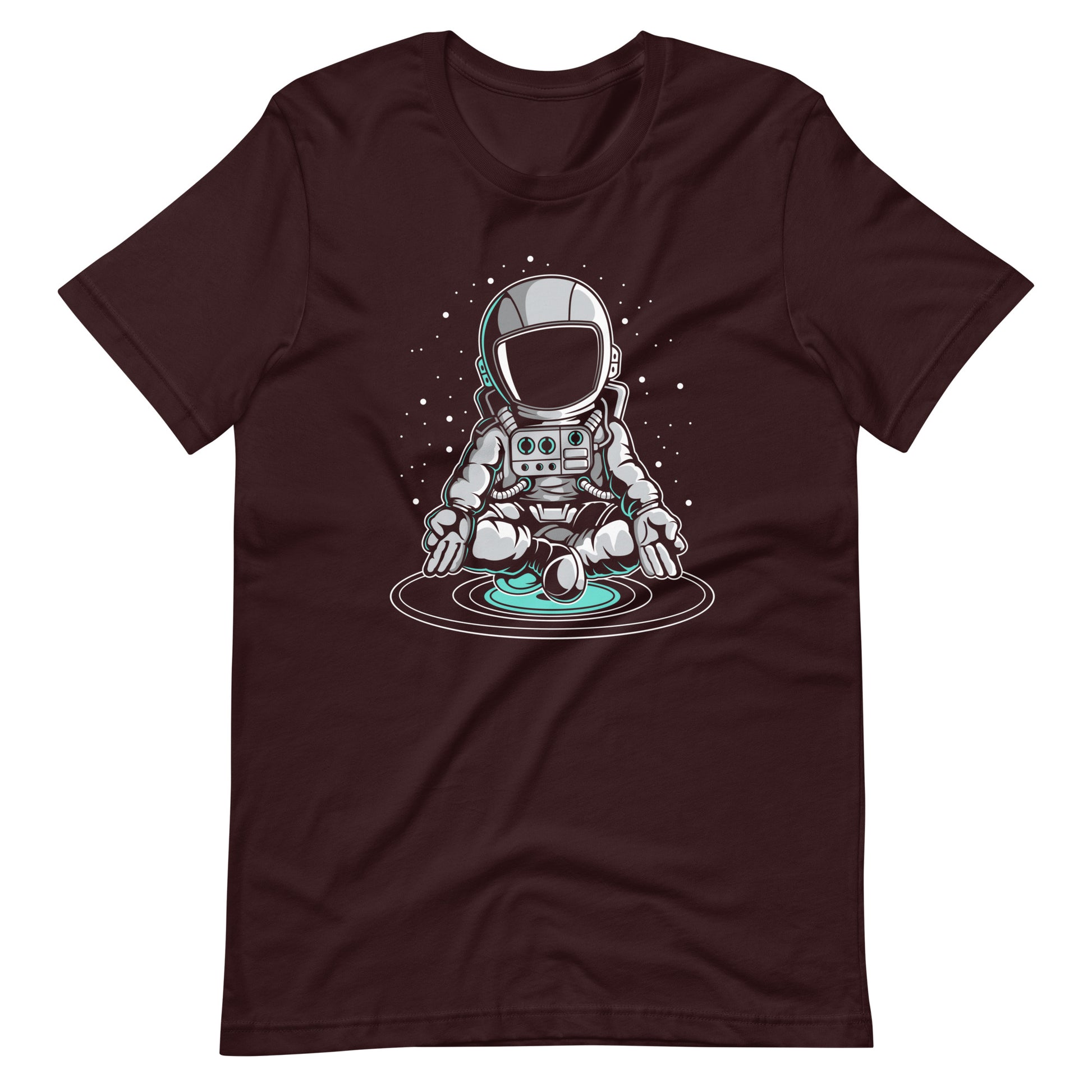 Astronaut Meditation - Men's t-shirt - Oxblood Black Front