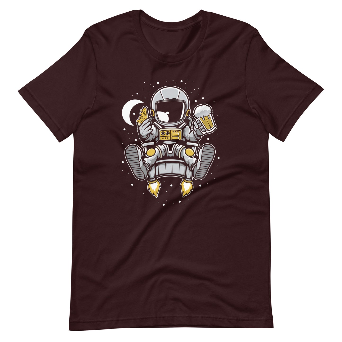 Astronaut Relax - Men's t-shirt - Oxblood Black Front