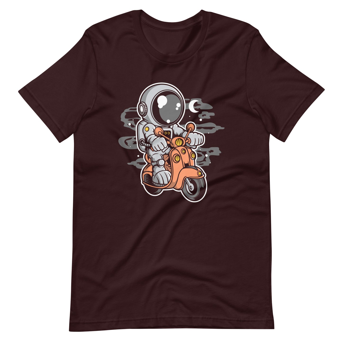 Astronaut Scooter 2 - Men's t-shirt - Oxblood Black Front