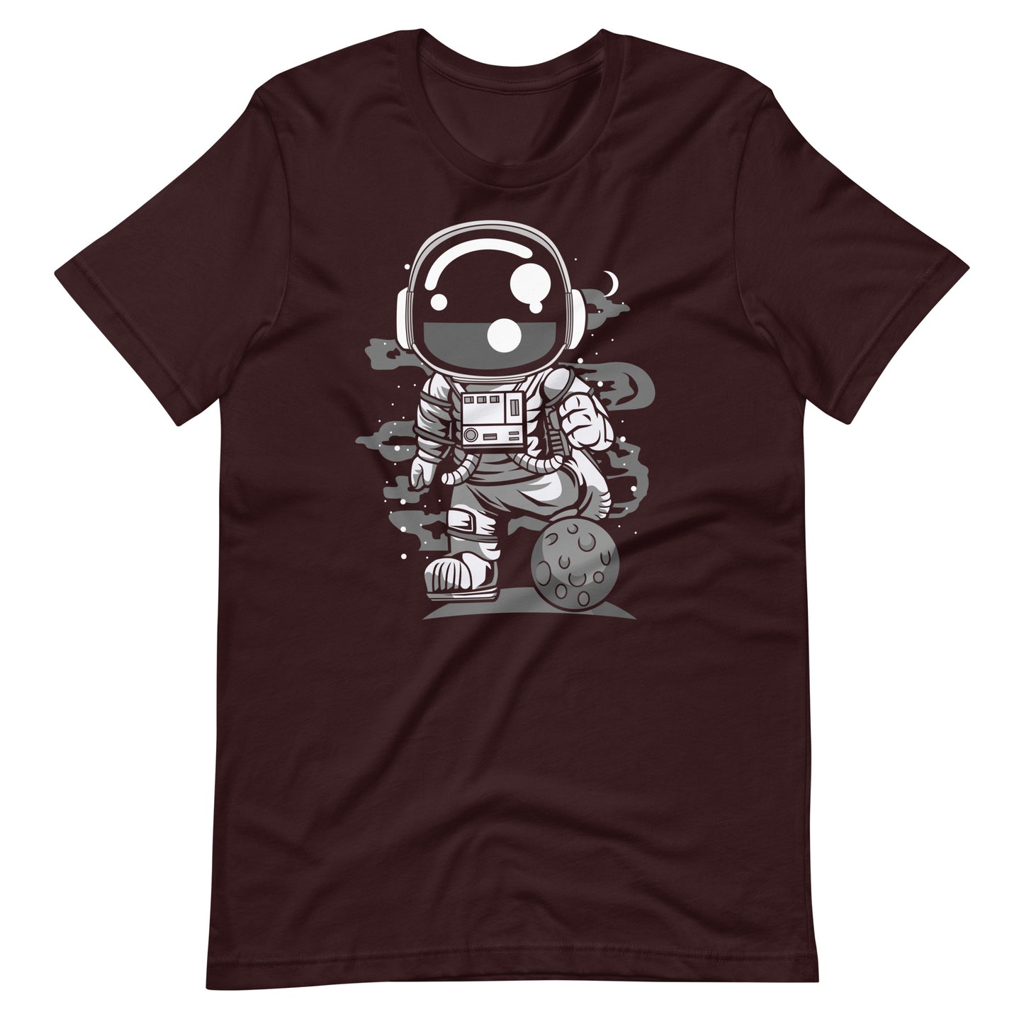 Astronaut Soccer - Men's t-shirt - Oxblood Black Front