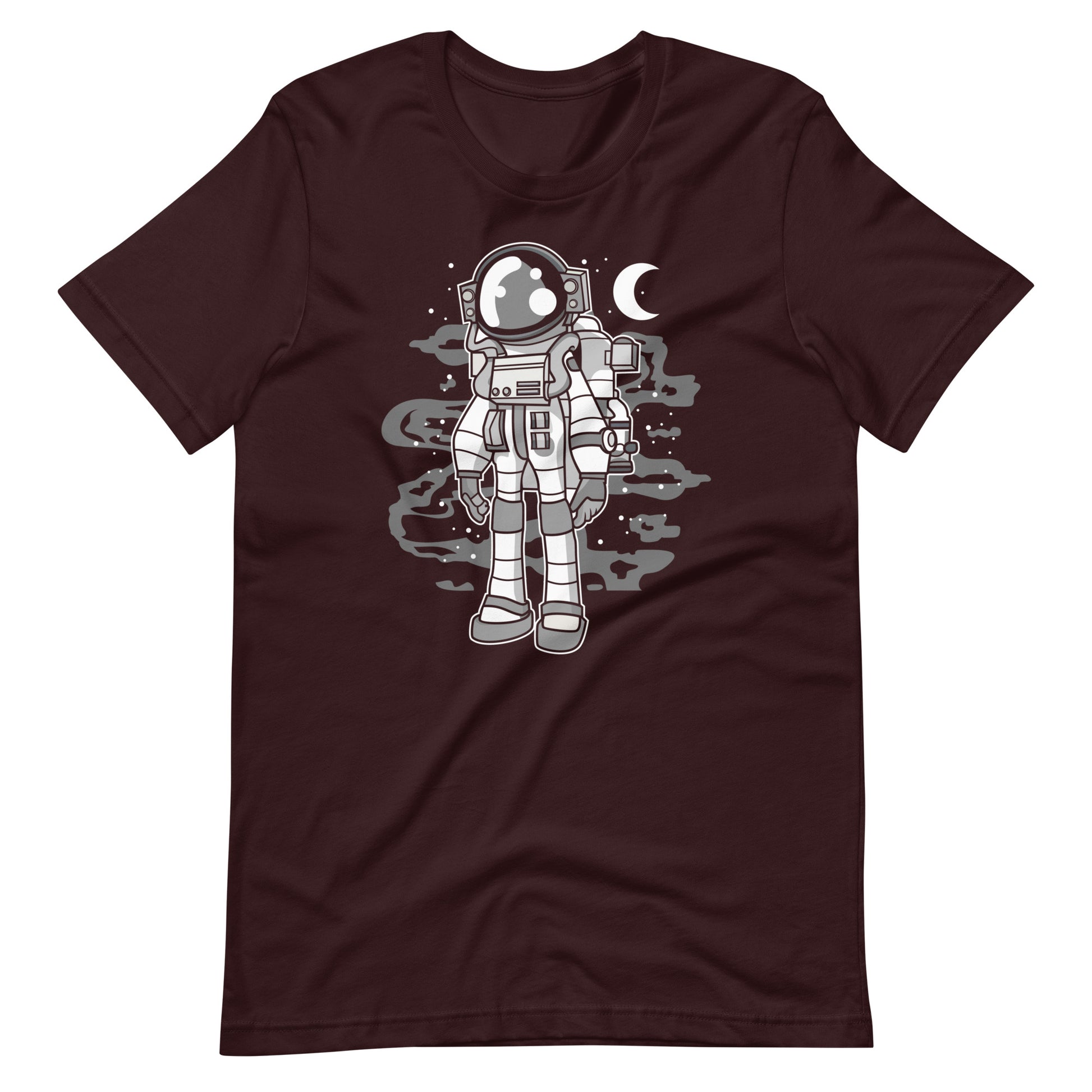 Astronaut Stand - Men's t-shirt - Oxblood Black Front