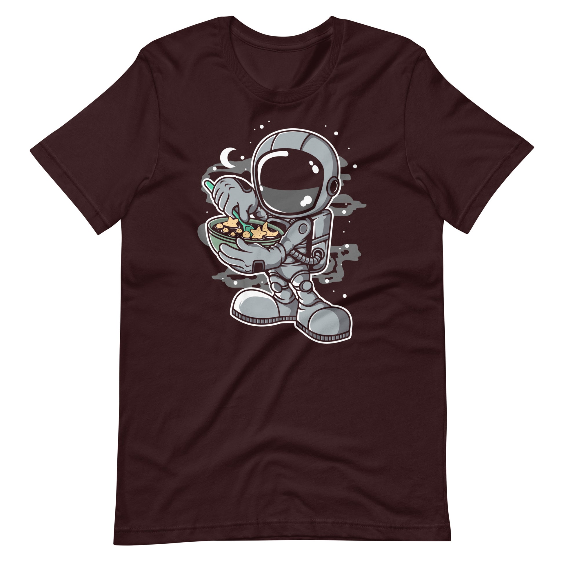 Astronaut Star Flakes - Men's t-shirt - Oxblood Black Front