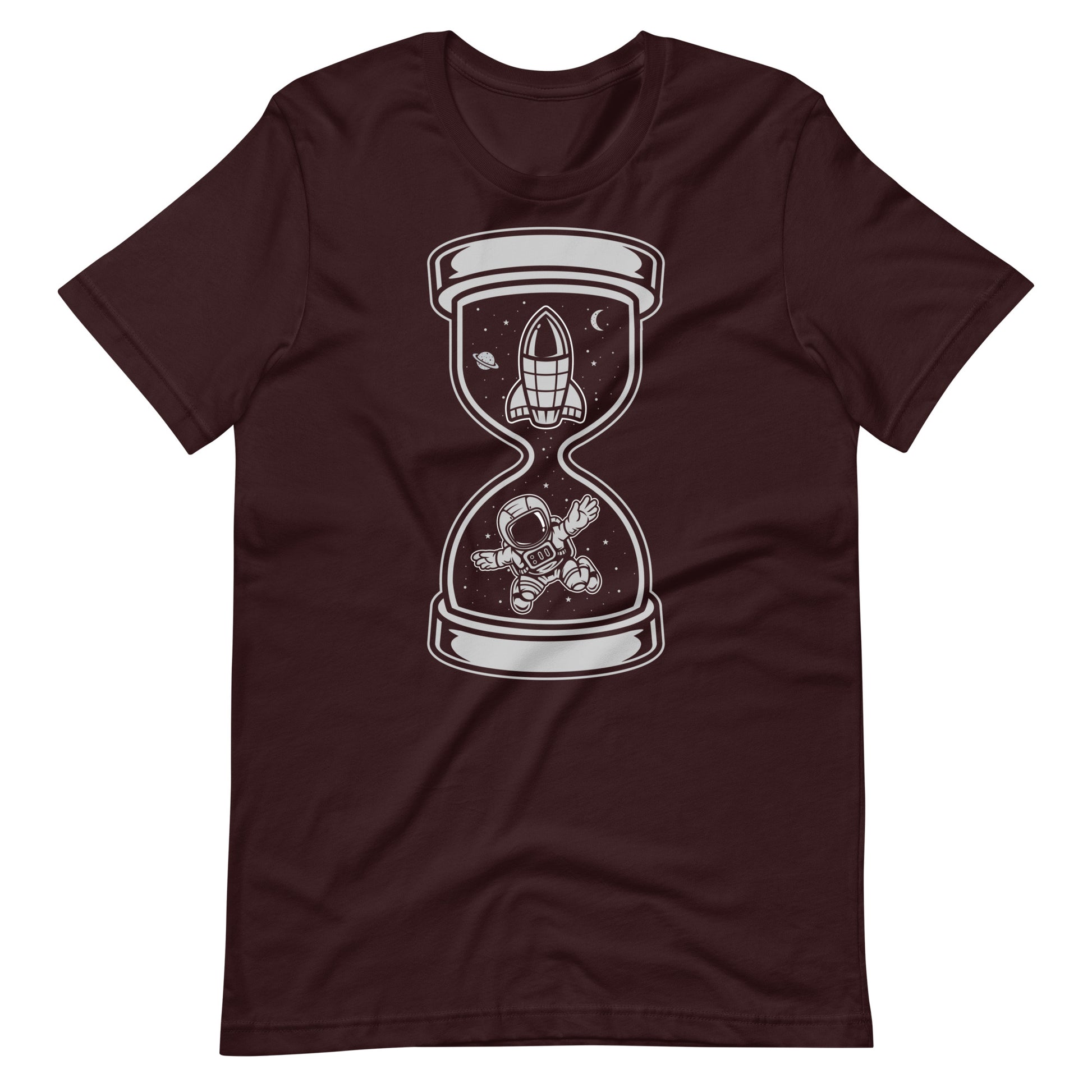 Astronaut Time - Men's t-shirt - Oxblood Black Front