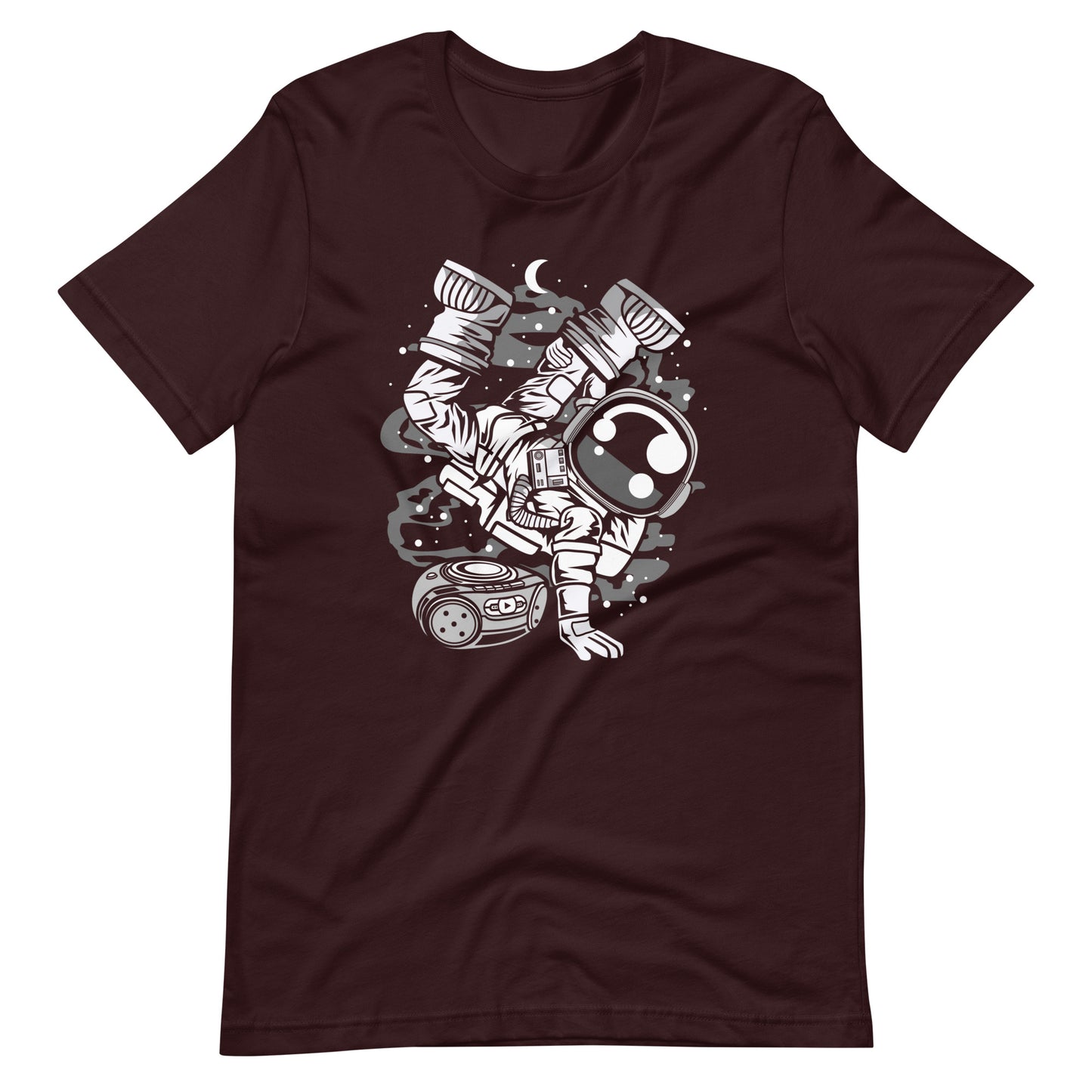 Astronaut Space Breakdance - Men's t-shirt - Oxblood Black Front