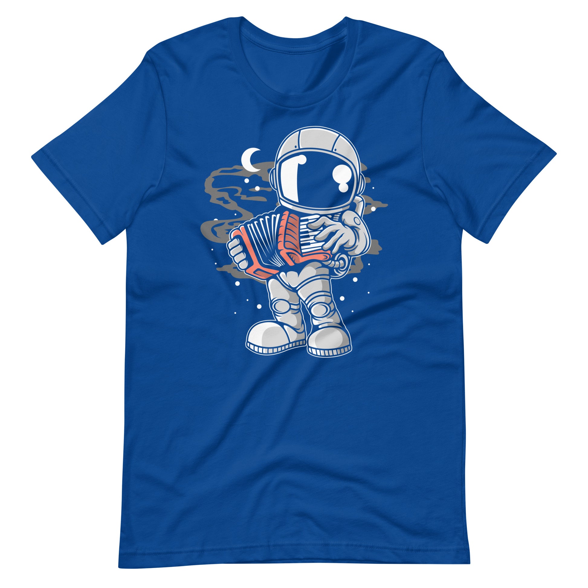 Astronaut Accordion - Men's t-shirt - True Royal Front