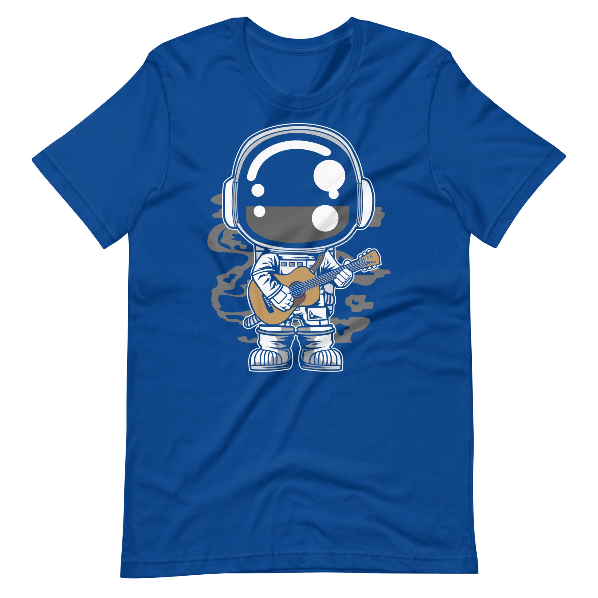 Astronaut Acoustic Guitar - Men's t-shirt - True Royal Front