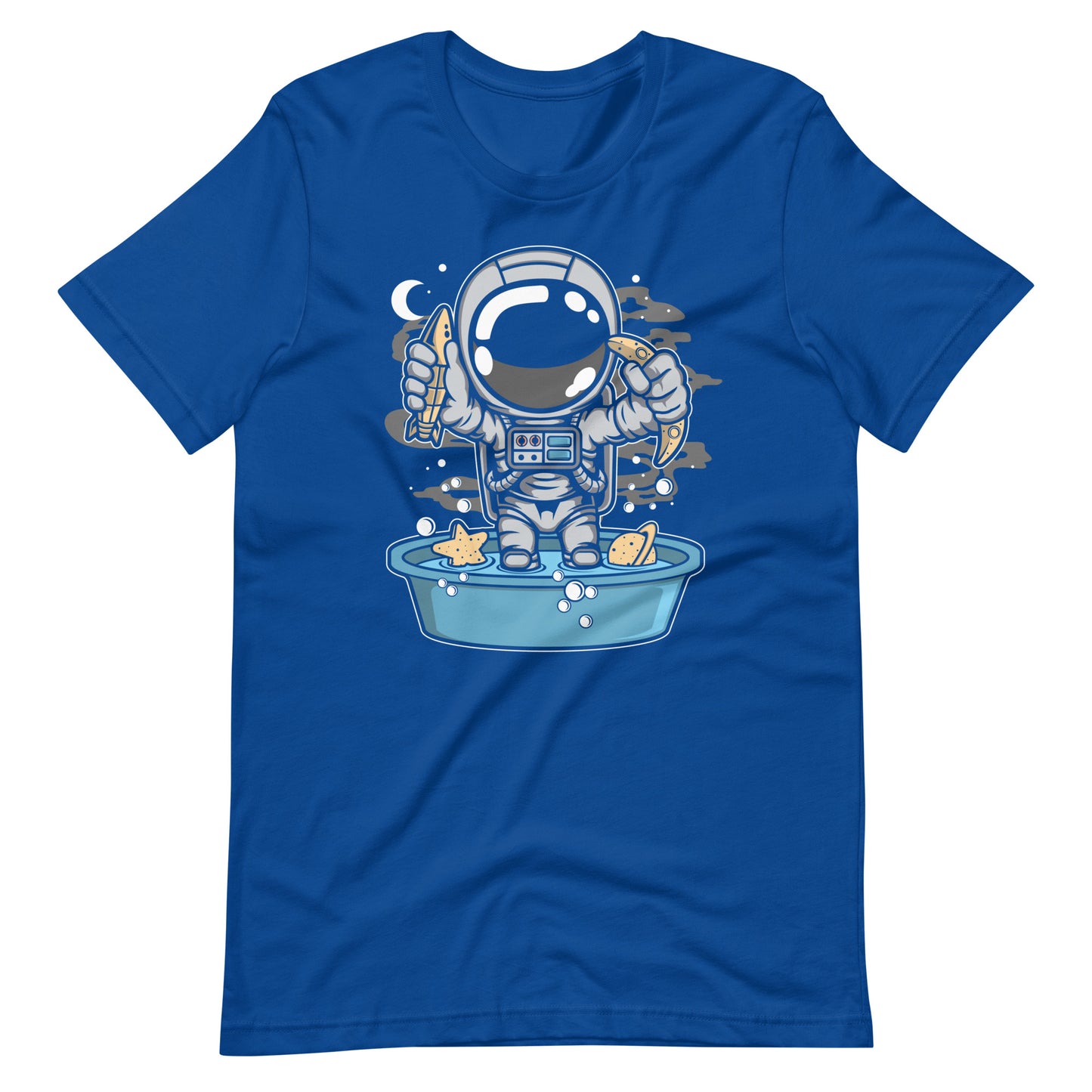 Astronaut Bathtub - Men's t-shirt - True Royal Front