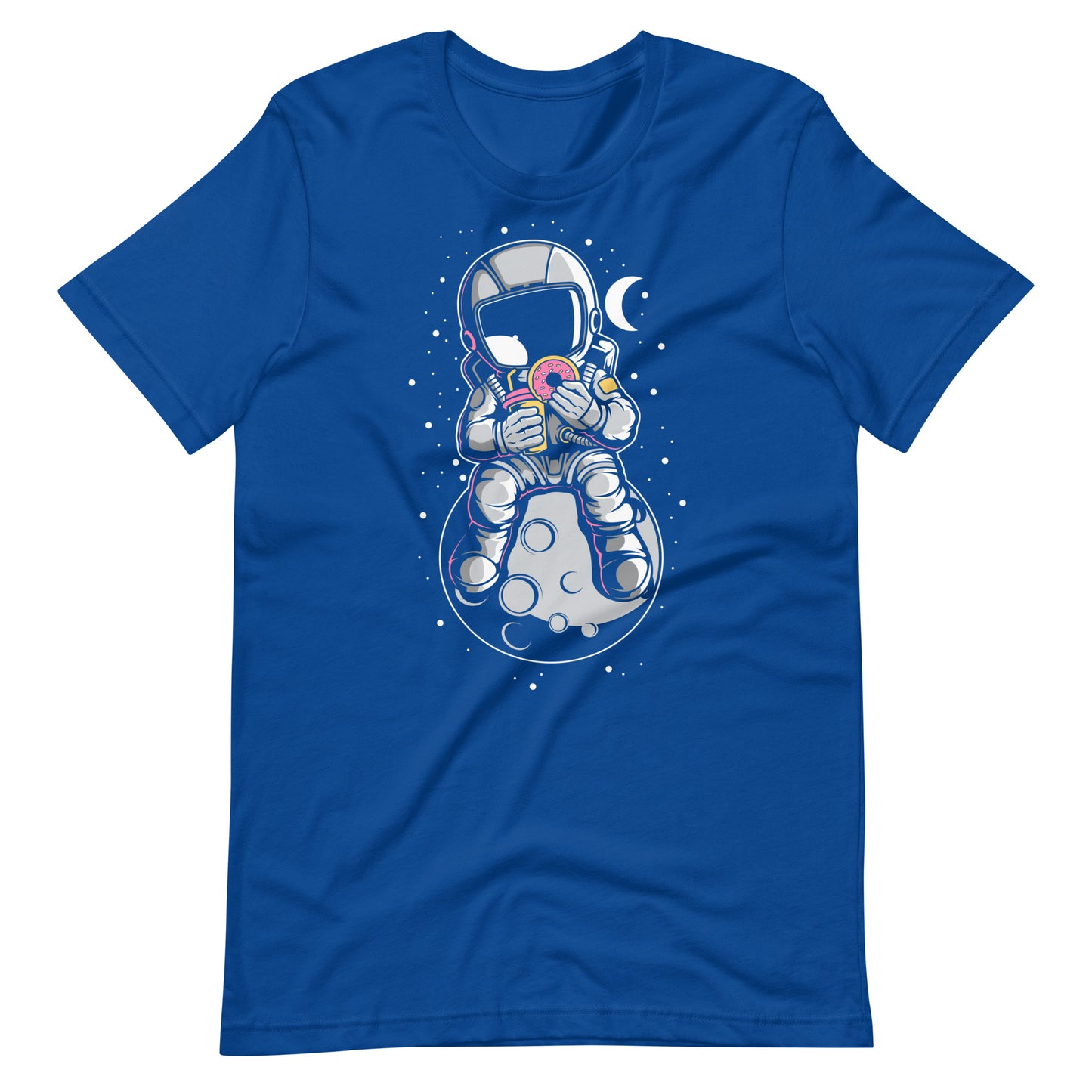 Astronaut Donuts - Men's t-shirt - True Royal Front