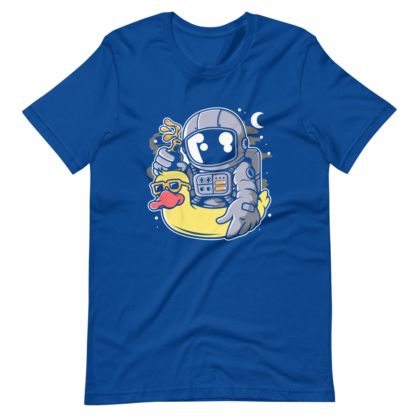 Astronaut Duck Balloon - Men's t-shirt - True Royal Front