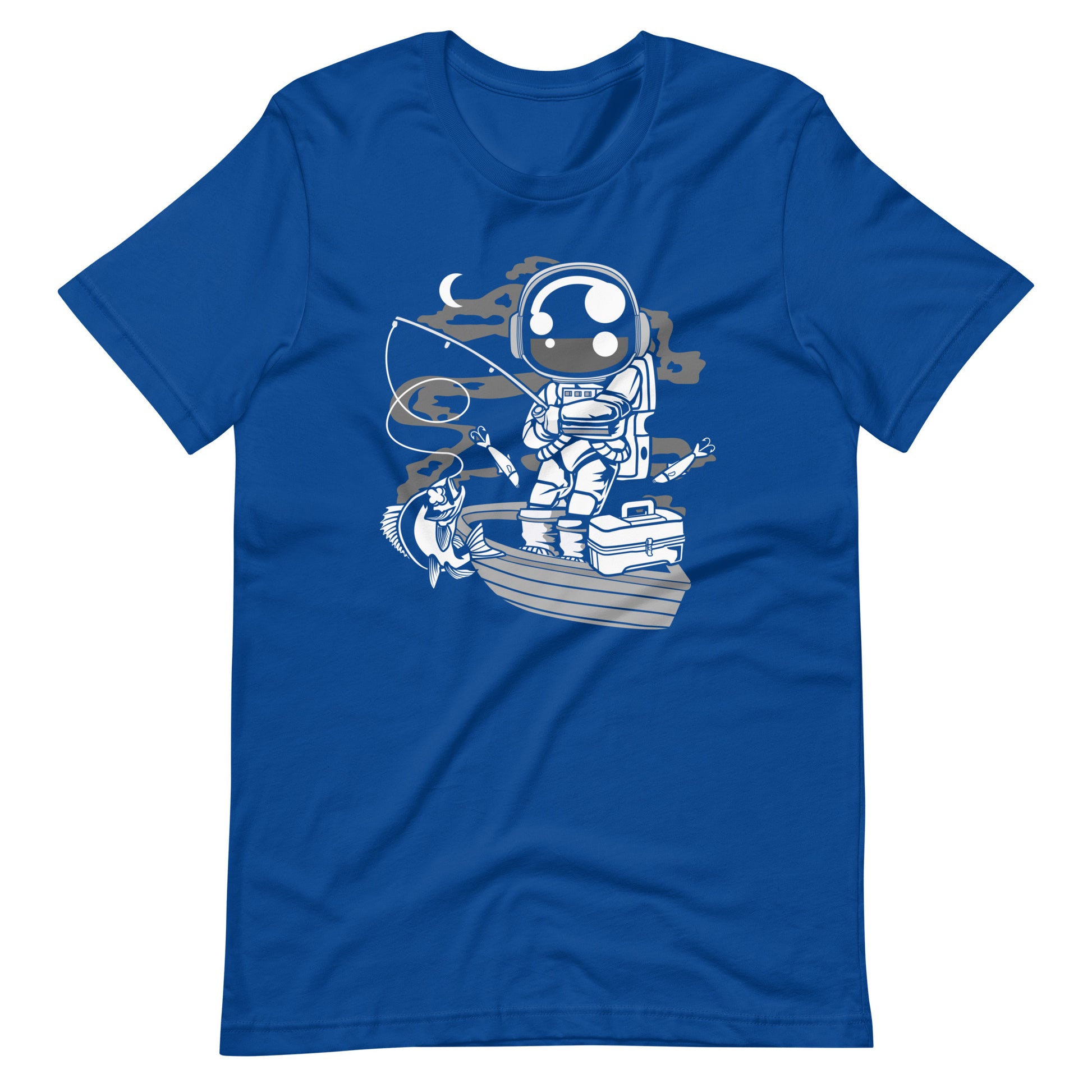 Astronaut Fisherman - Men's t-shirt - True Royal Front