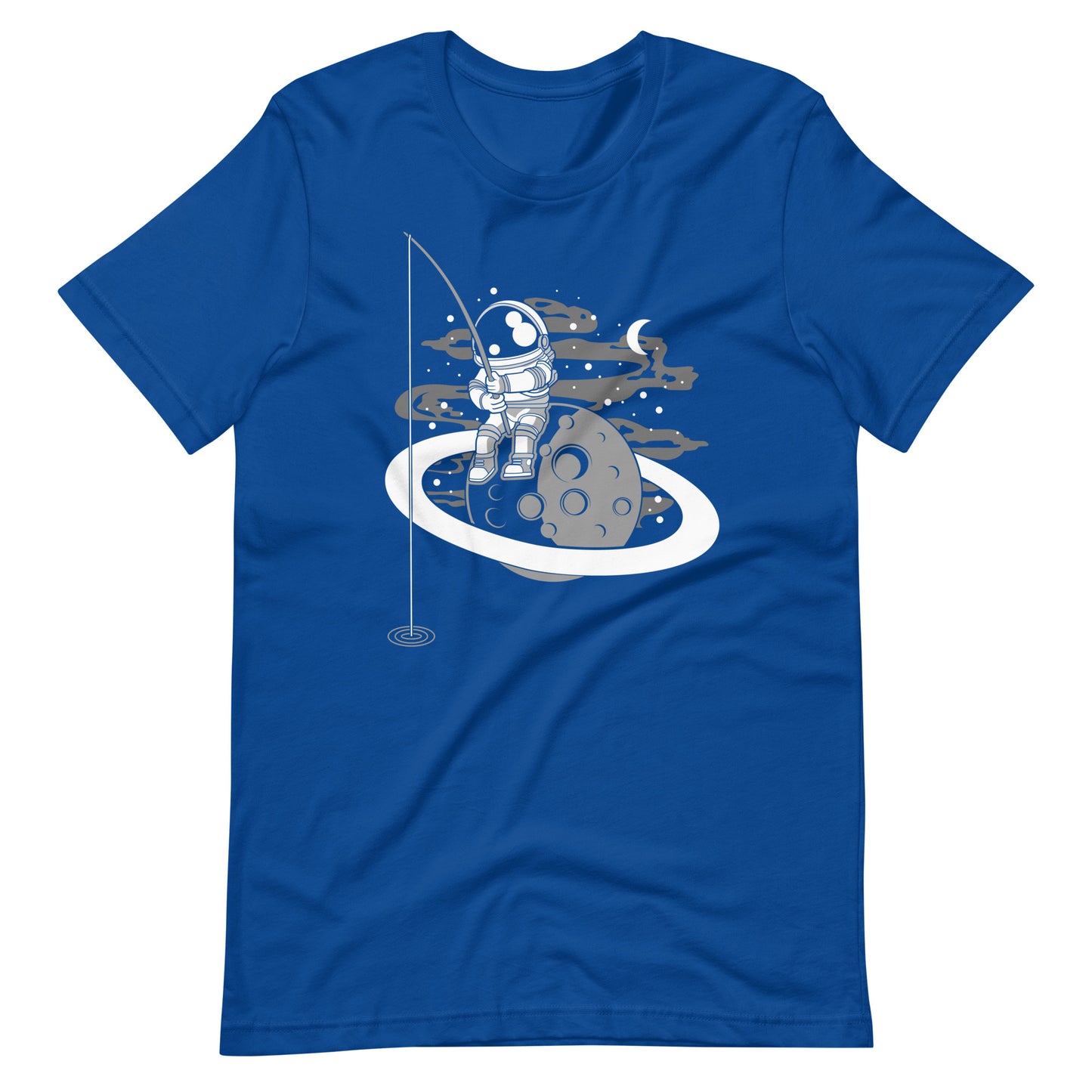 Astronaut Fishing - Men's t-shirt - True Royal Front