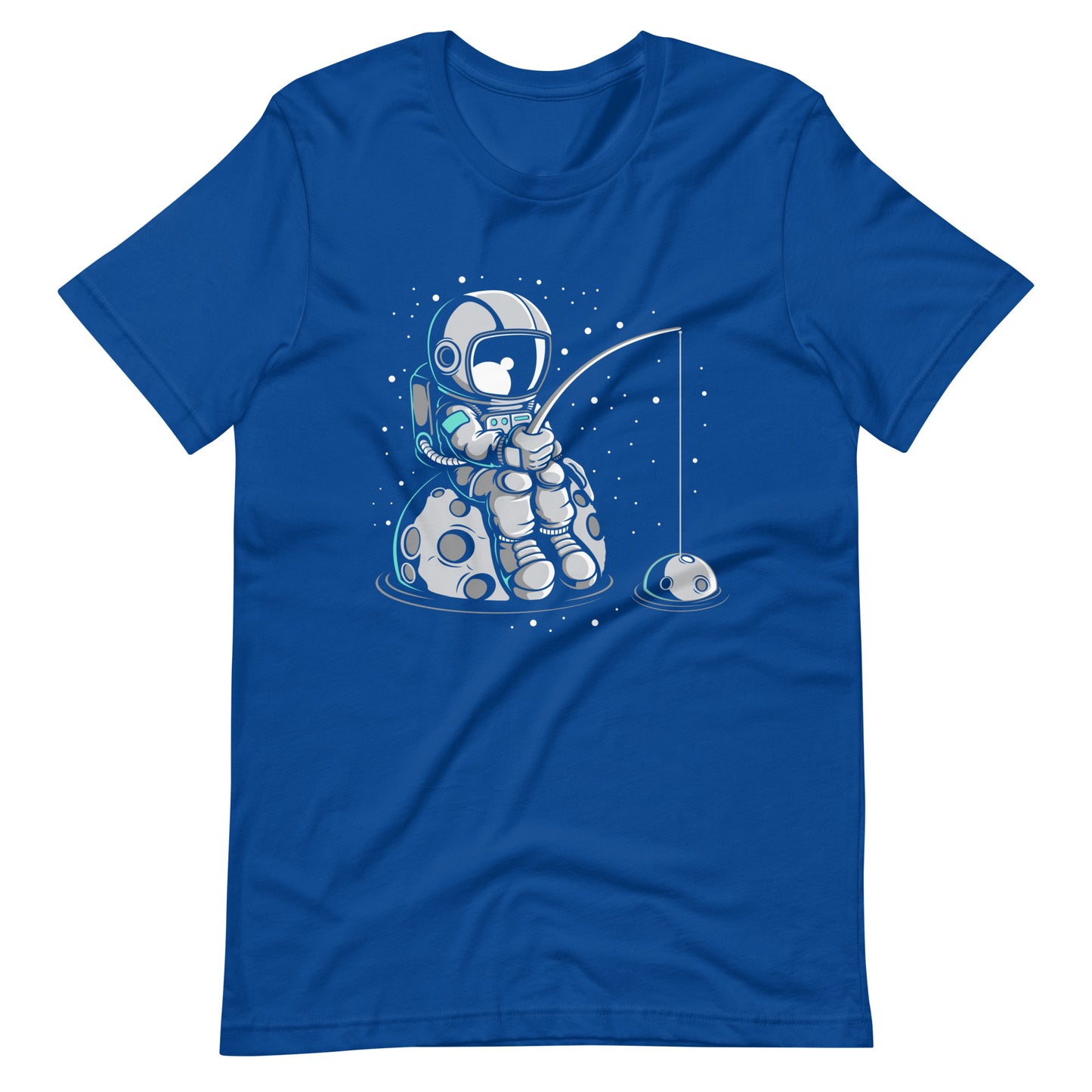 Astronaut Fishing 2 - Men's t-shirt - True Royal Front