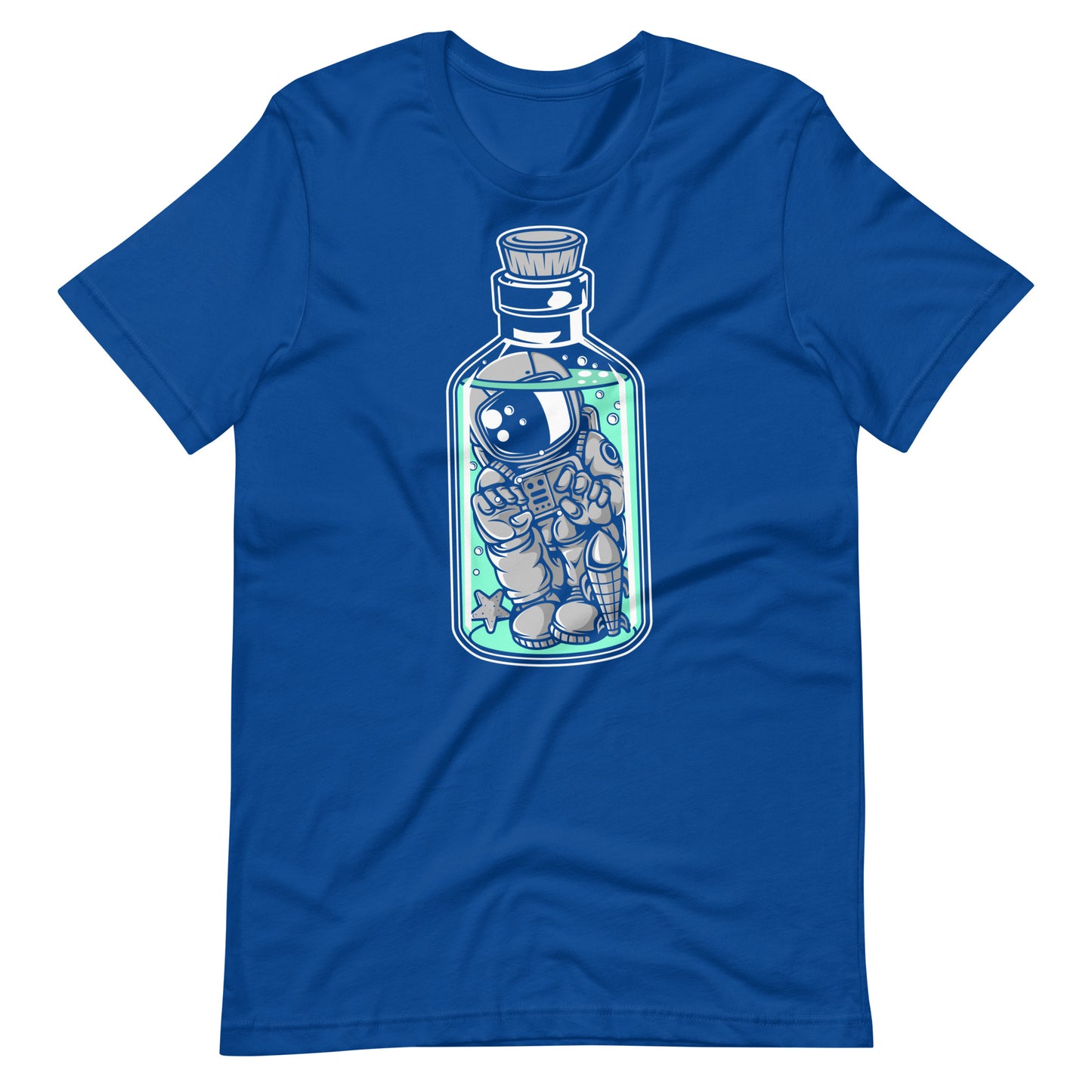 Astronaut in the Bottle - Men's t-shirt - True Royal Front