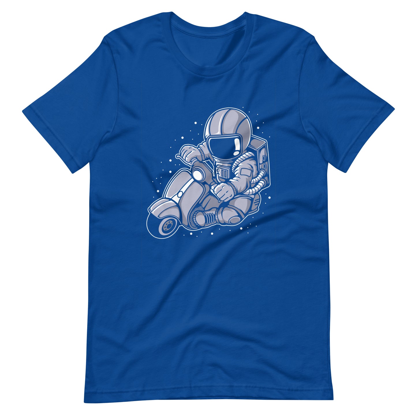 Astronaut Scooter - Men's t-shirt - True Royal Front