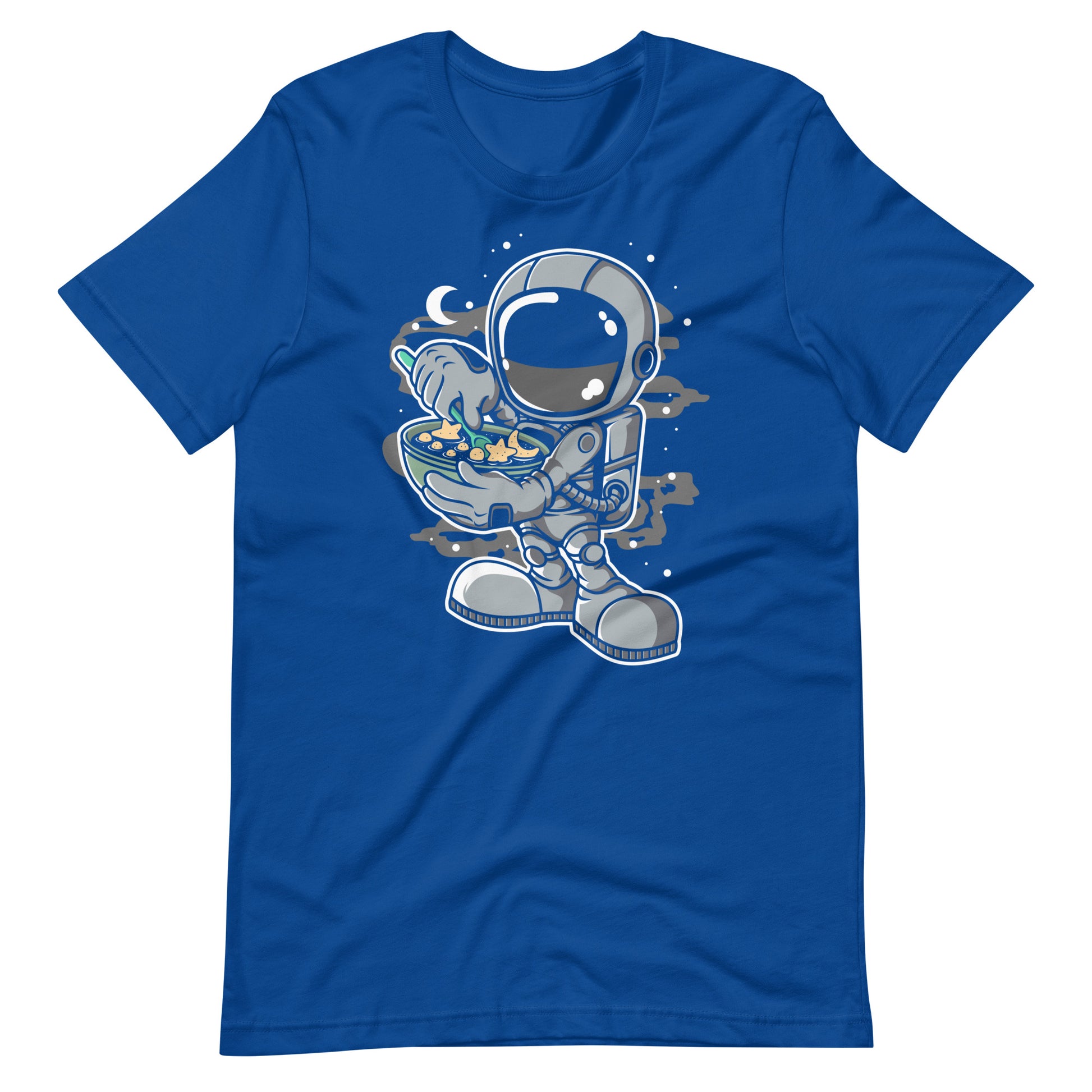 Astronaut Star Flakes - Men's t-shirt - True Royal Front