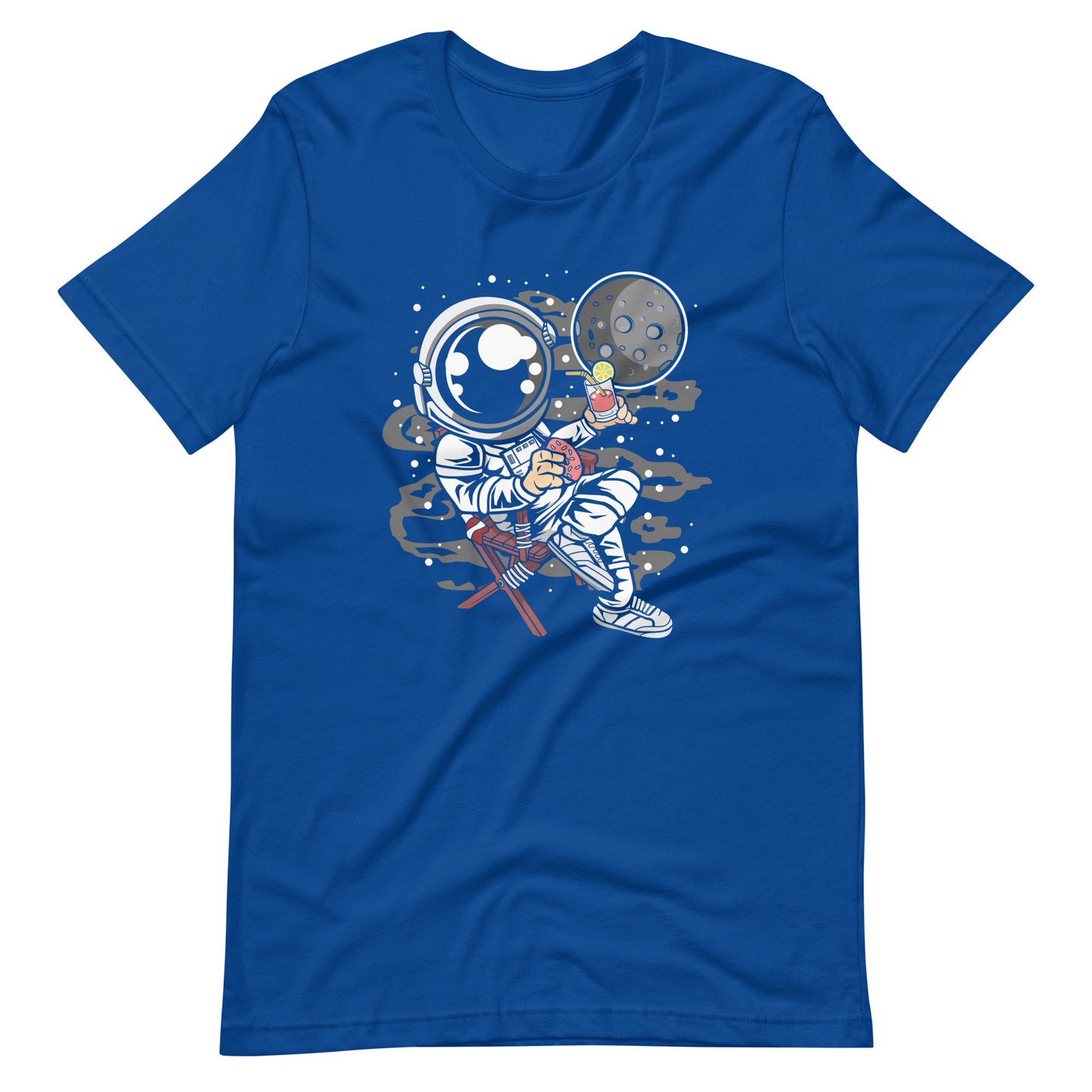 Astronaut Vacation - Men's t-shirt - True Royal Front