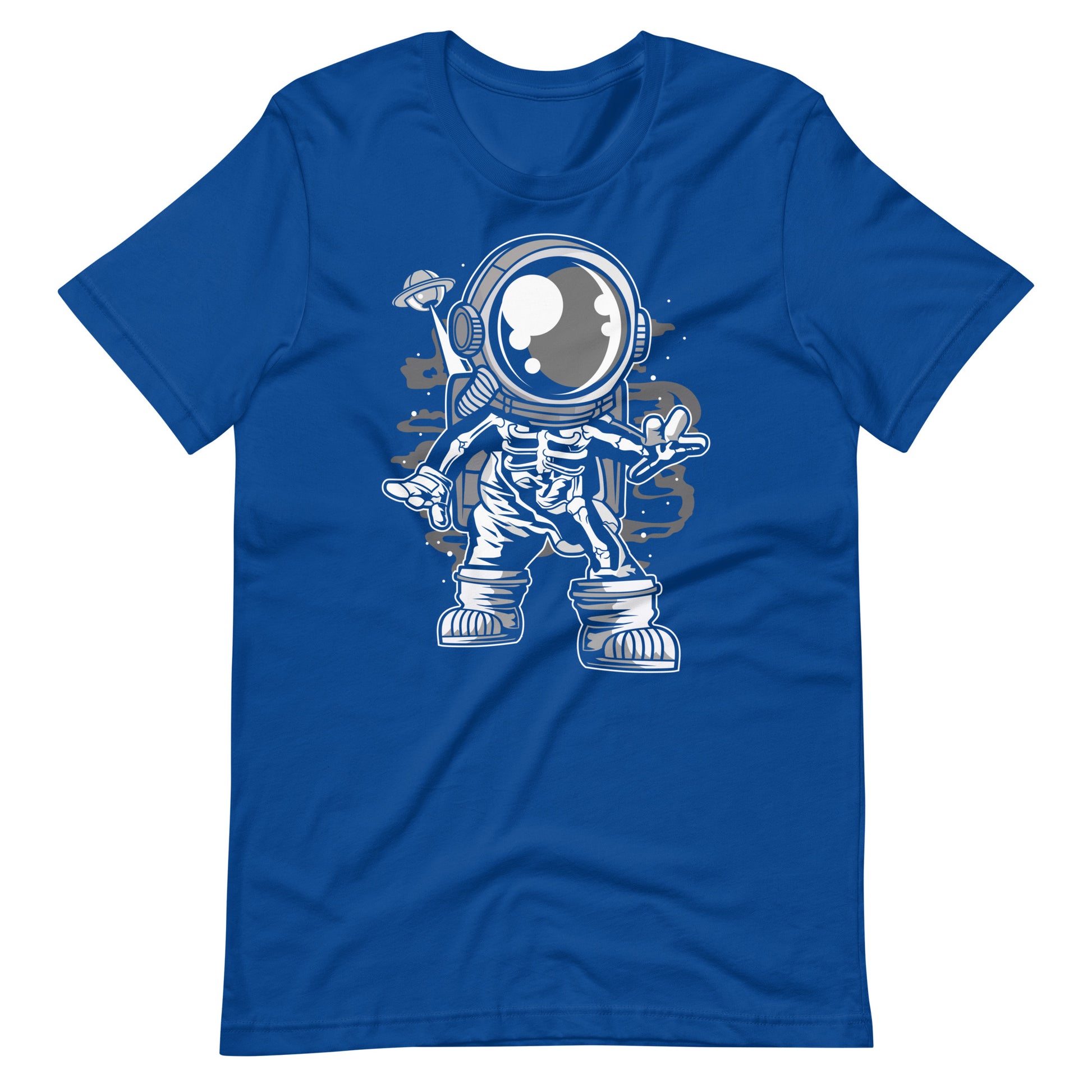 Astronaut Space Skeleton - Men's t-shirt - True Royal Front