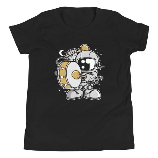 Astronaut Marching Band - Youth Short Sleeve T-Shirt - Black Front