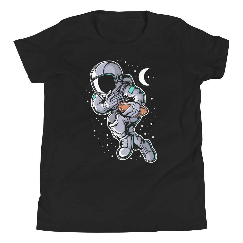 Astronaut Rugby - Youth Short Sleeve T-Shirt - Black Front