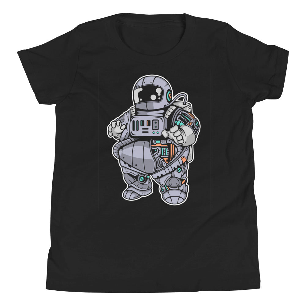 Astronaut Plump Robot - Unisex t-shirt - Black Front