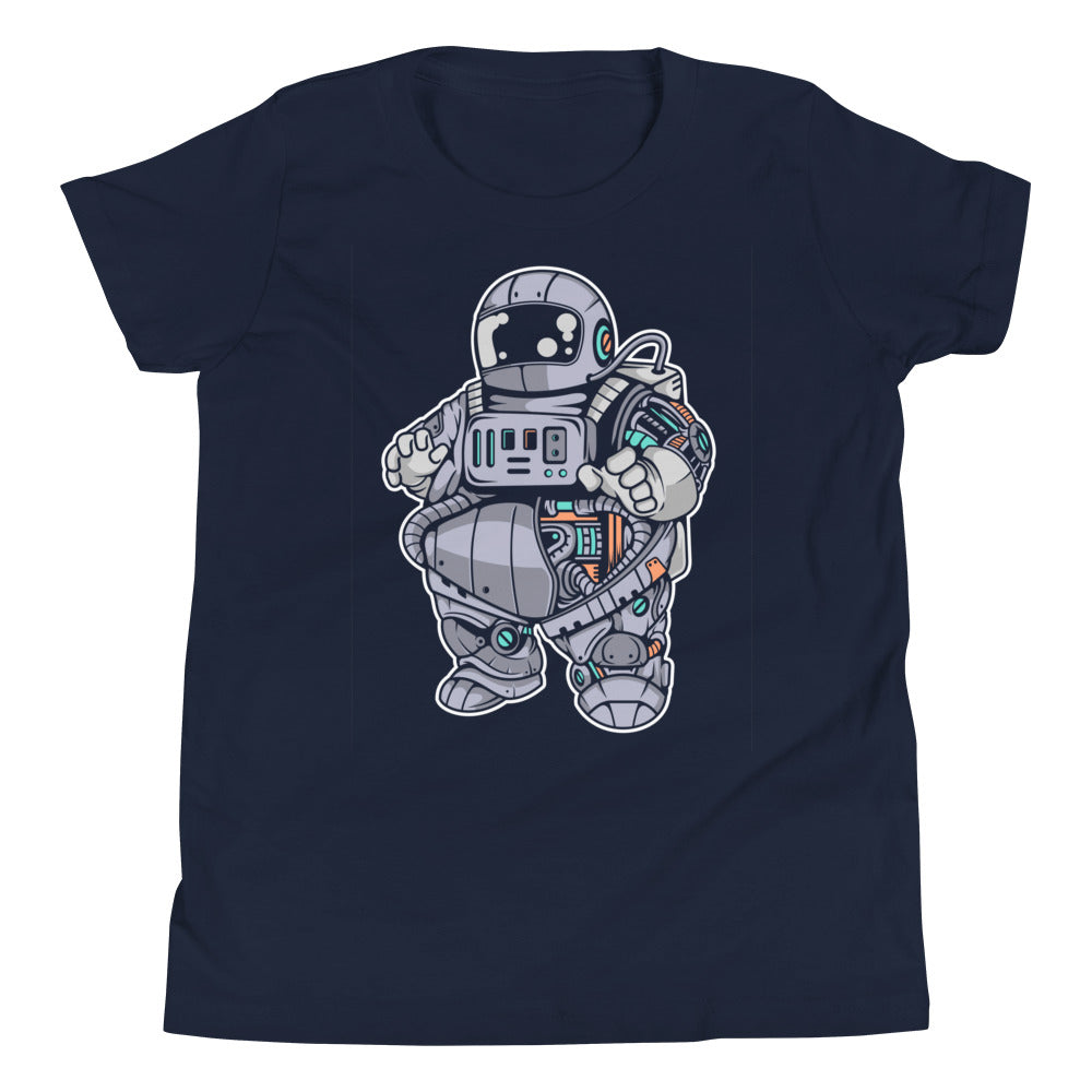 Astronaut Plump Robot - Unisex t-shirt - Navy Front